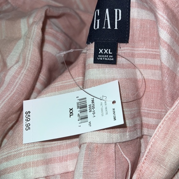 GAP Linen Boyfriend Shirt NWT - Picture 5 of 6
